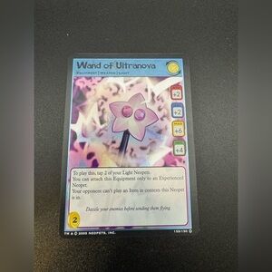 Neopets TCG - Wand Of Ultranova 155/150 - SECRET HOLO RARE - The Darkest Faerie
